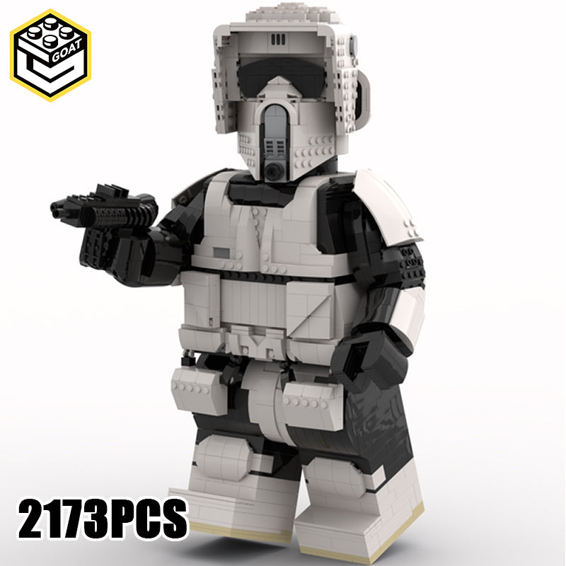 Goat Bricks Star Movie Scout Trooper Mega Figure Model