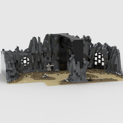 Goat Bricks Star Movie Rancor Pit Scene (Episode VI - RotJ) Blocks Model
