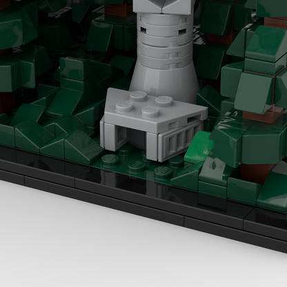 Goat Bricks Star Movie Endor Death Star Shield Generator - Architecture Scale Building Blocks Model
