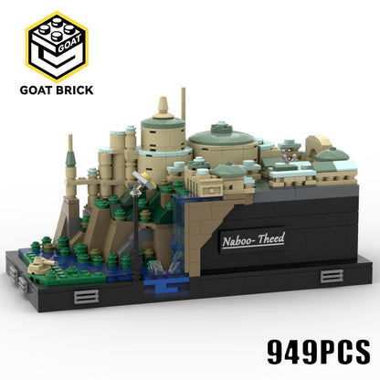 Goat Bricks Star Movie Theed (Architecture Collection) Building Blocks Model
