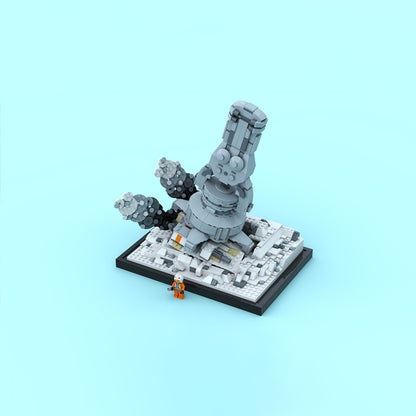 Goat Bricks Star Movie Snowspeeder Escape Building Blocks Model
