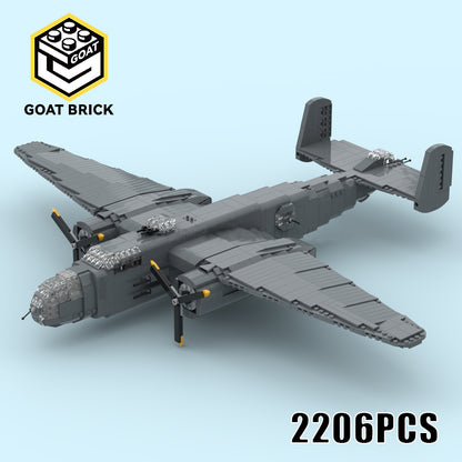 Goat Bricks B-25 Mitchell Building Blocks Model