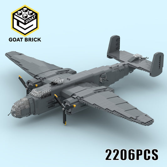 Goat Bricks B-25 Mitchell Building Blocks Model