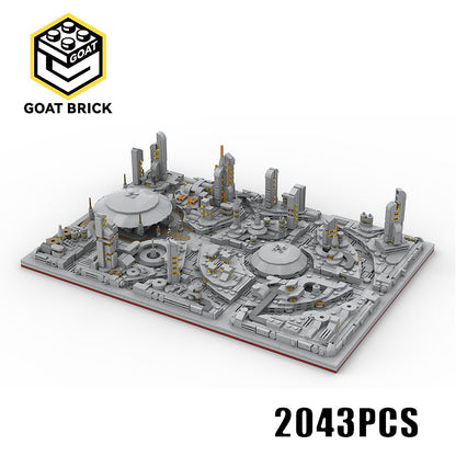 Goat Bricks Coruscant Diorama Building Blocks Model