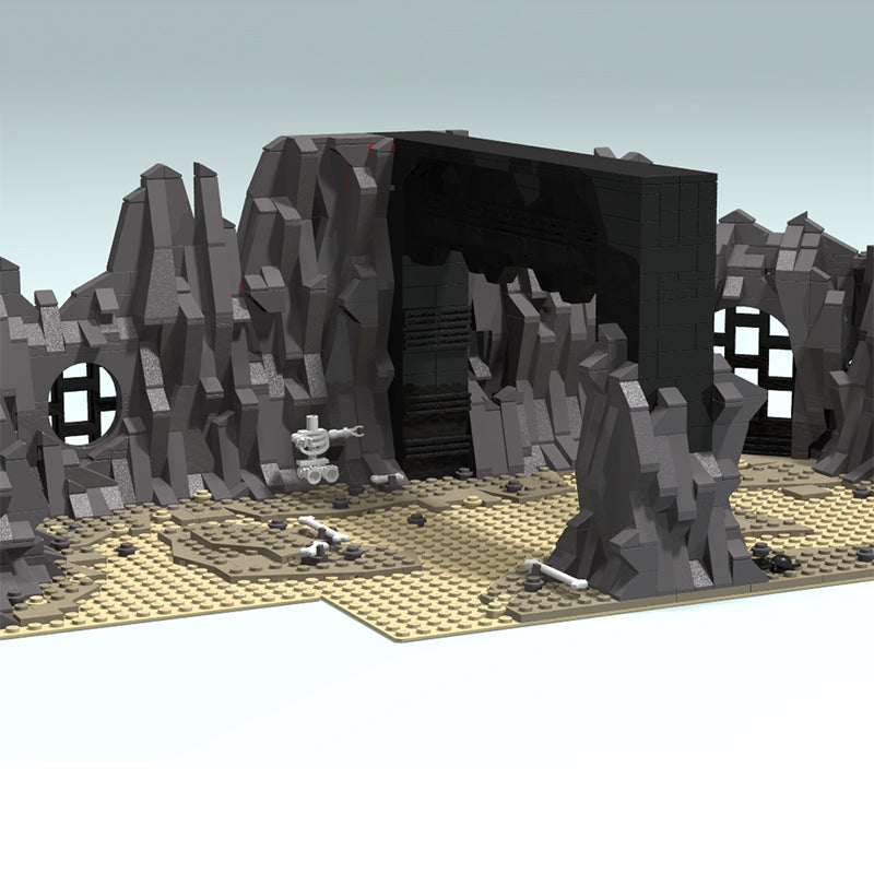 Goat Bricks Star Movie Rancor Pit Scene (Episode VI - RotJ) Blocks Model