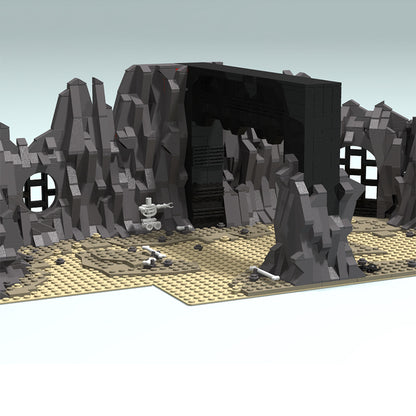 Goat Bricks Star Movie Rancor Pit Scene (Episode VI - RotJ) Blocks Model