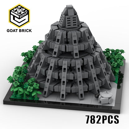 Goat Bricks Star Movie Yavin 4 Rebel Base - Architecture Scale Building Blocks Model