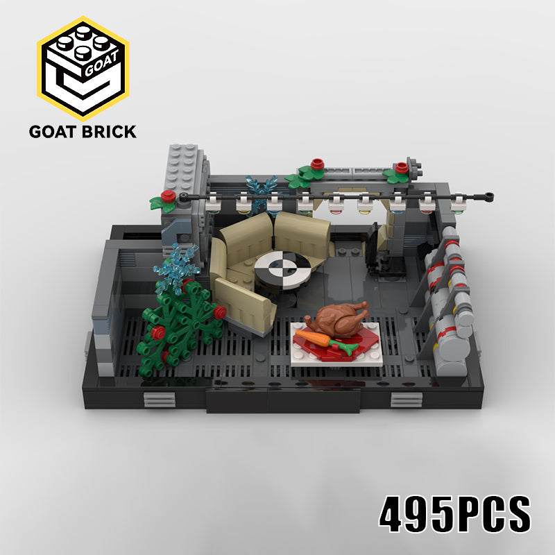 Goat Bricks Star Movie Falcon Holiday Diorama Building Blocks Model