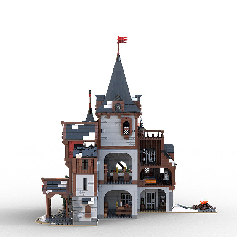 Goat Bricks Wolf Lord`s Castle Building Blocks Model