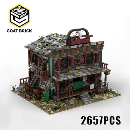 Goat Bricks The saloon Building Blocks Model