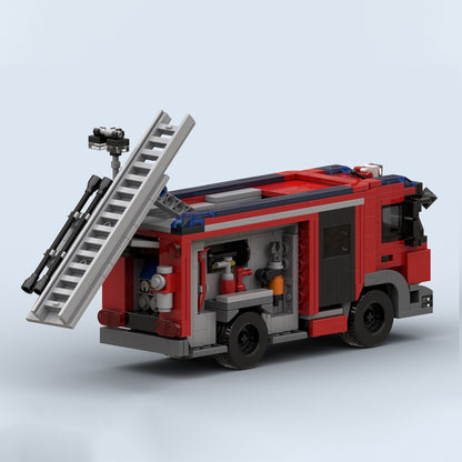 Goat Bricks Purmerend Fire Engine Building Blocks Model