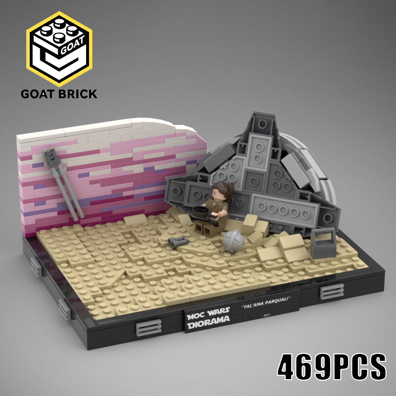 Goat Bricks Star Movie The Scavenger Building Blocks Model