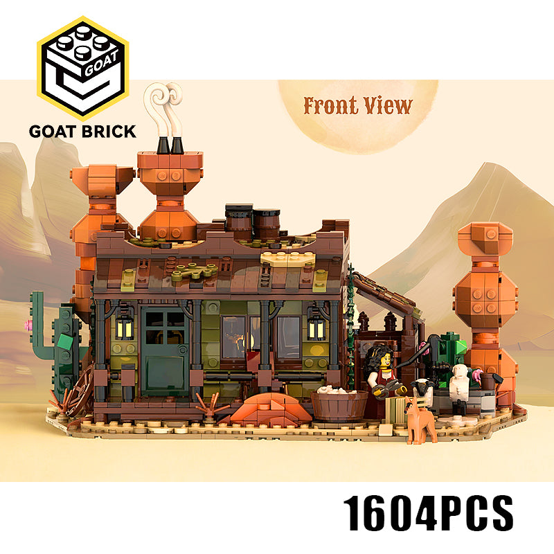 Goat Bricks Red Rock Ranch Building Blocks Model
