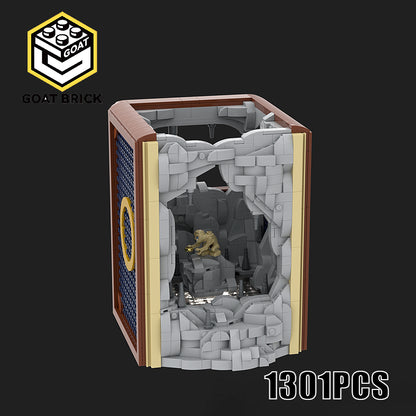 Goat Bricks Book Nook - the Creature Gollum Building Blocks Model