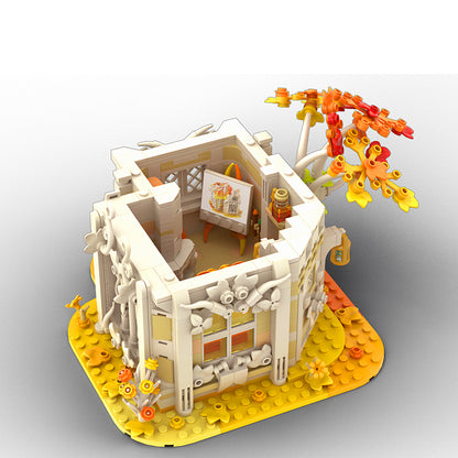 Goat Bricks Autumn-Birch-House [Cloud 9 Series] Building Blocks Model