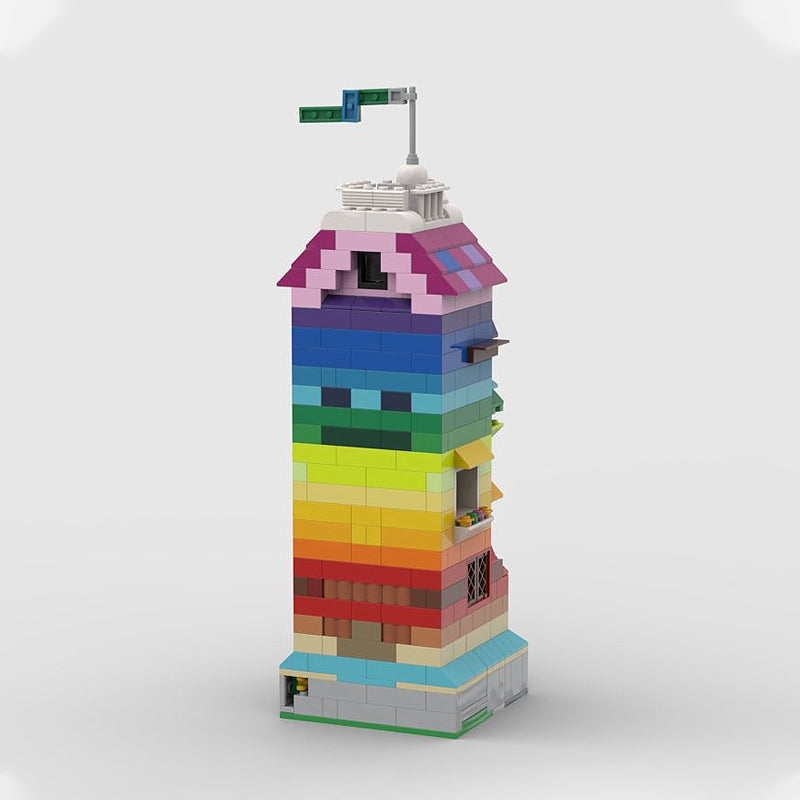 Goat Bricks 10698 Rainbow Tower Building Blocks Model