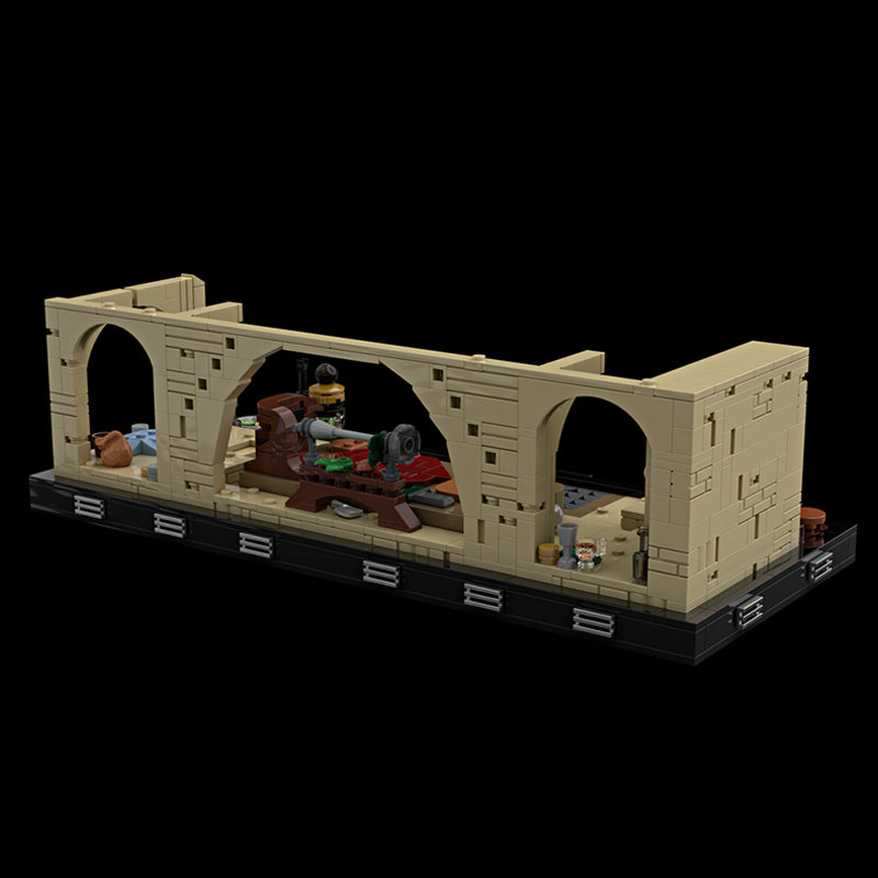 Goat Bricks Star Movie Jabba's Throne Room Diorama Building Blocks Model