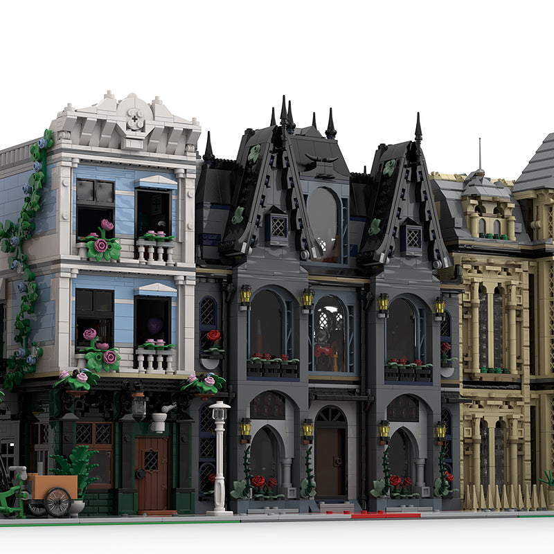 Goat Bricks Morticia's Mansion - Modification of Set 76786 Building Blocks Model