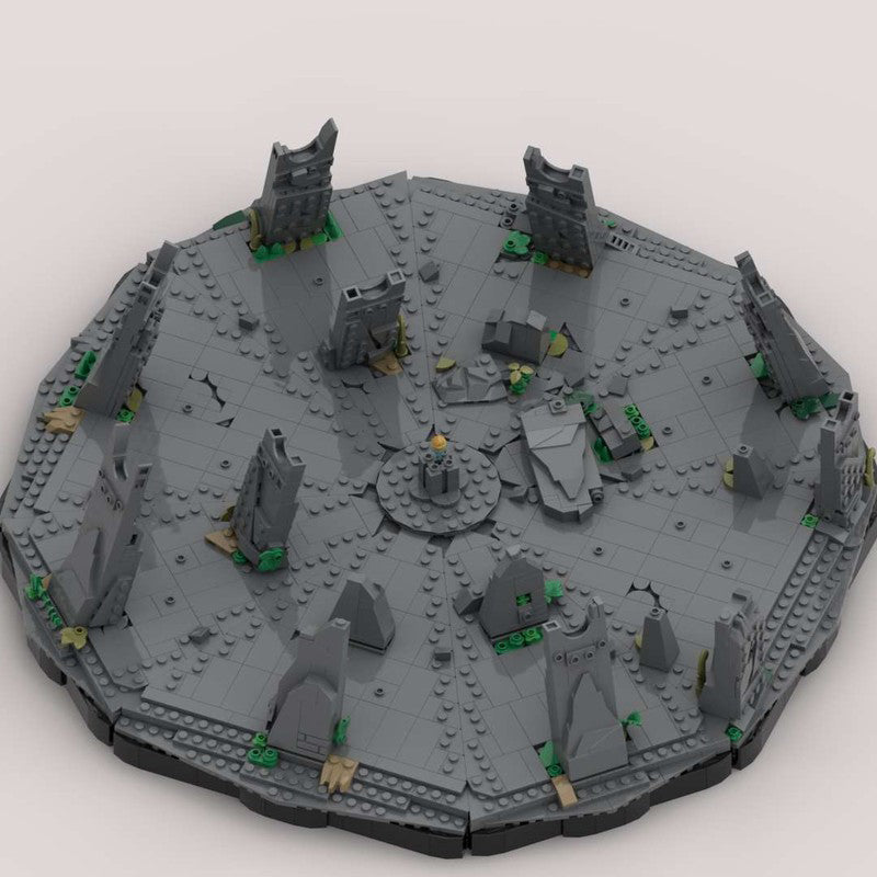 Goat Bricks Star Movie Seatos Temple Diorama Building Blocks Model