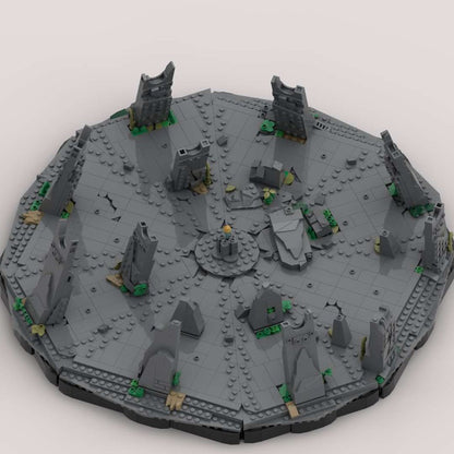 Goat Bricks Star Movie Seatos Temple Diorama Building Blocks Model