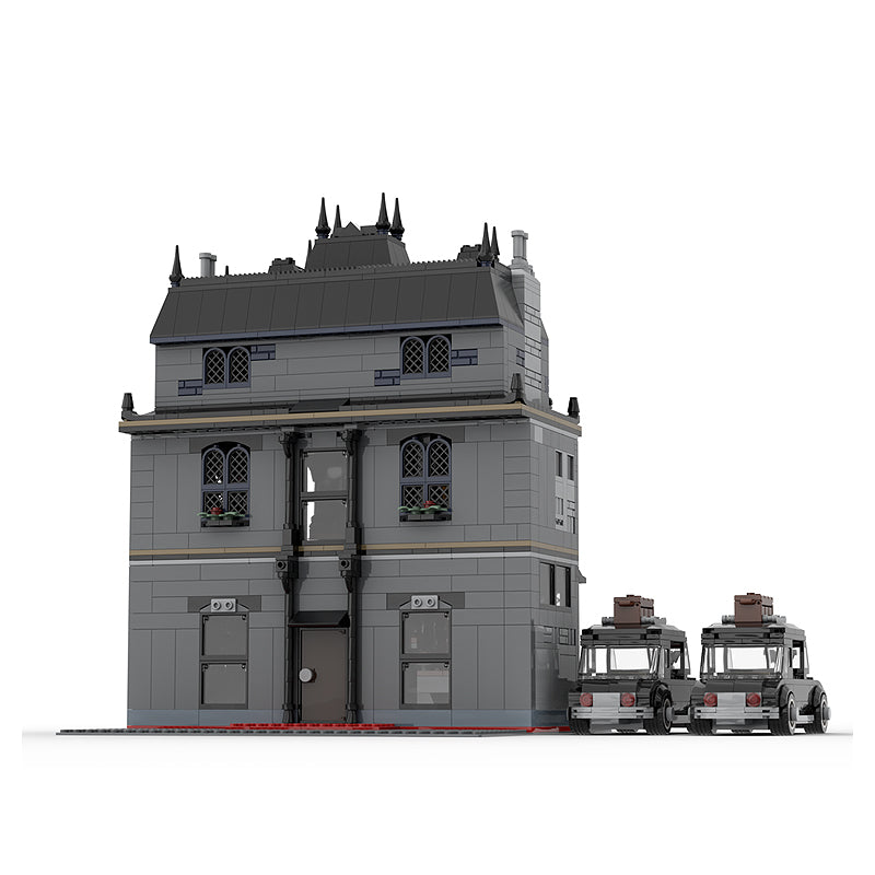 Goat Bricks Morticia's Mansion - Modification of Set 76786 Building Blocks Model