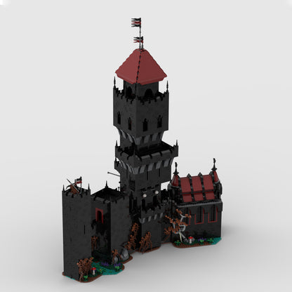 Goat Bricks Night Swamp Tower Building Blocks Model