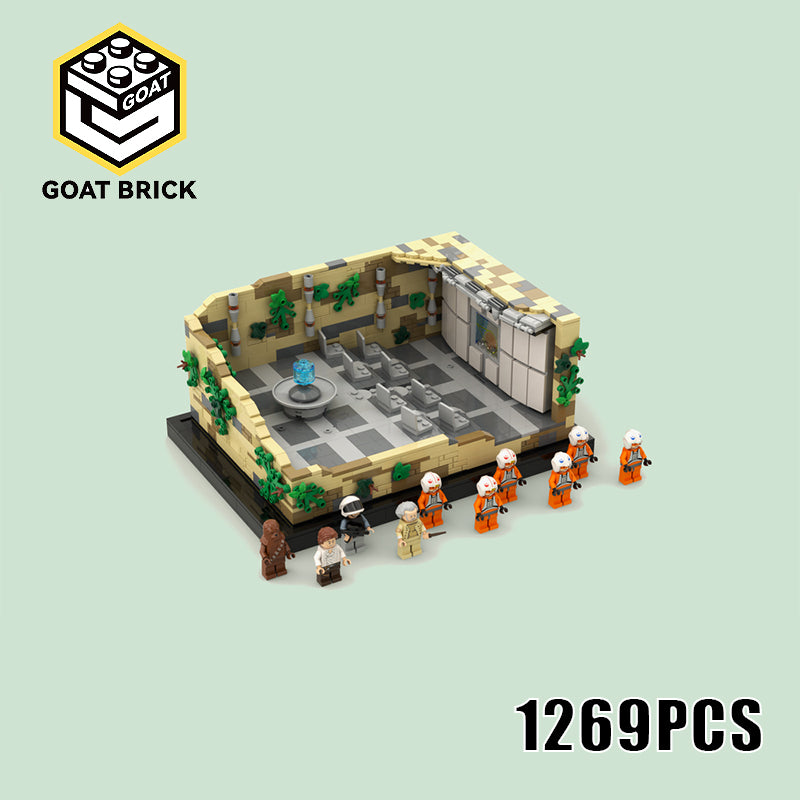 Goat Bricks Star Movie Rebel Briefing Room Building Blocks Model