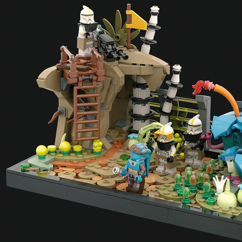 Goat Bricks Felucia Diorama - Order 66 Building Blocks Model