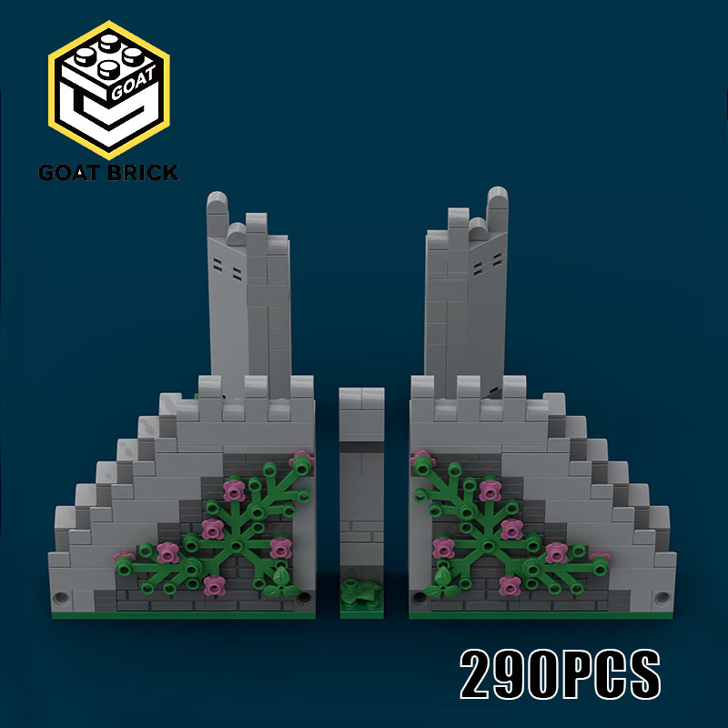 Goat Bricks MOdular castle connectors and stairs Building Blocks Model