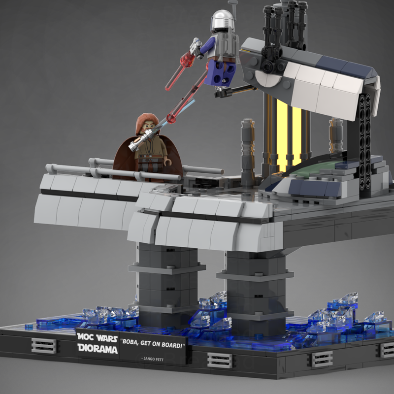 Goat Bricks Star Movie Duel on Kamino Building Blocks Model
