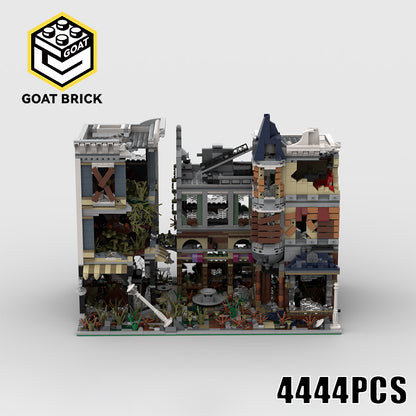 Goat Bricks City Street Scene Set  Assembly Square Apocalypse Version Building Blocks Model
