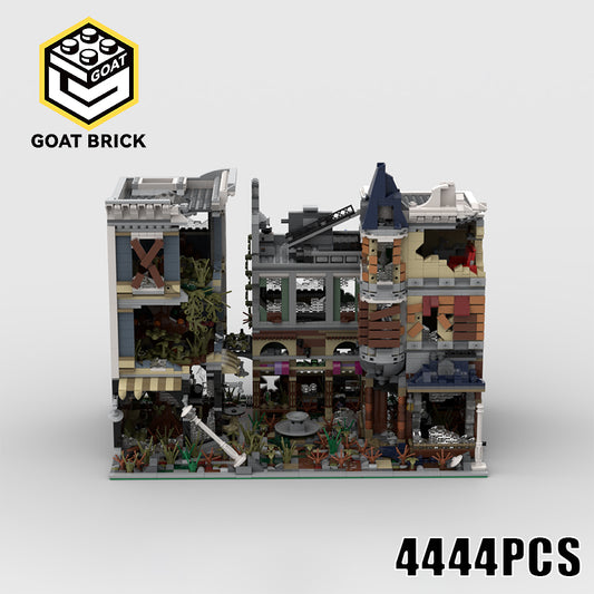 Goat Bricks City Street Scene Set  Assembly Square Apocalypse Version Building Blocks Model