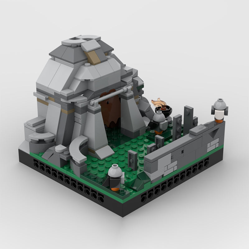 Goat Bricks Star Movie Ahch-To Island Training MOD Building Blocks Model