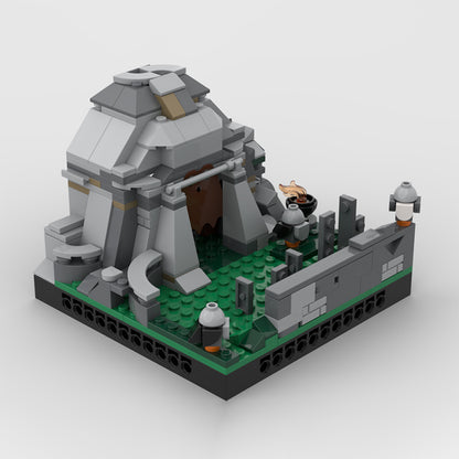Goat Bricks Star Movie Ahch-To Island Training MOD Building Blocks Model