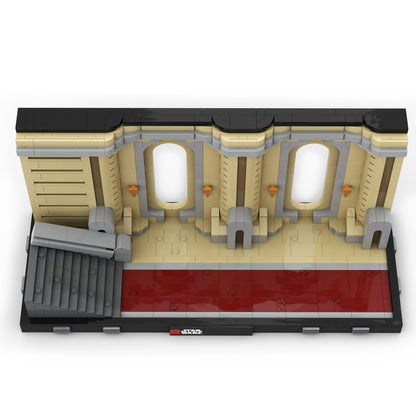 Goat Bricks Star Movie Coruscant Temple Diorama Building Blocks Model