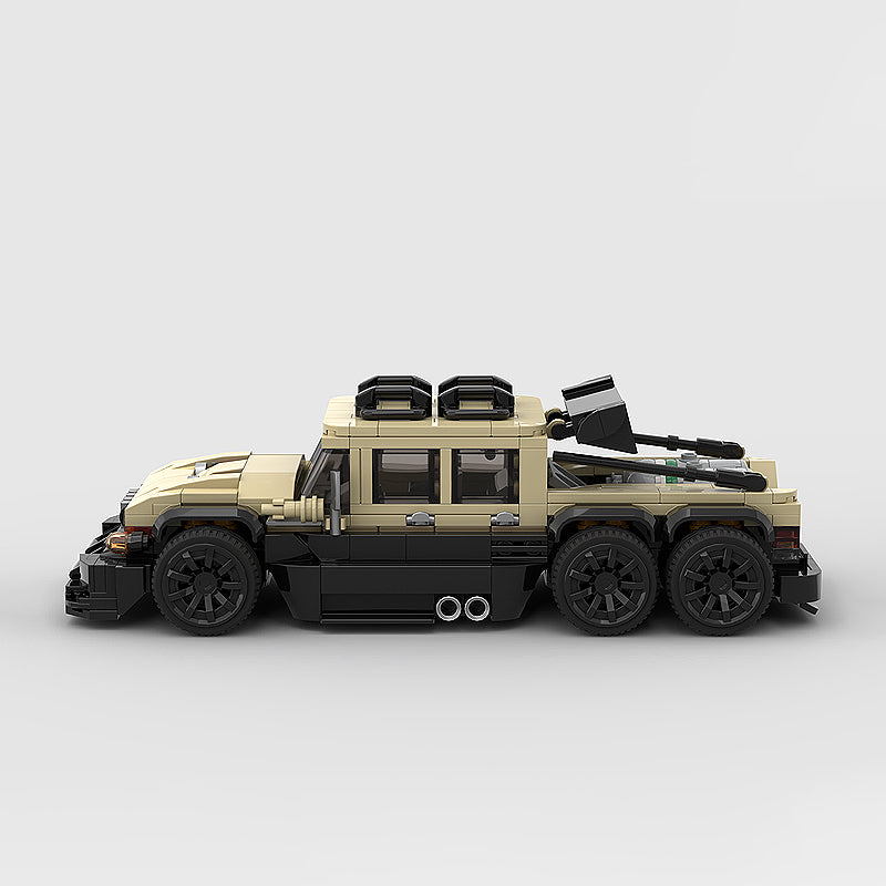 Goat Bricks 2009 AM General Humvee Custom 6x6 Building Blocks Model