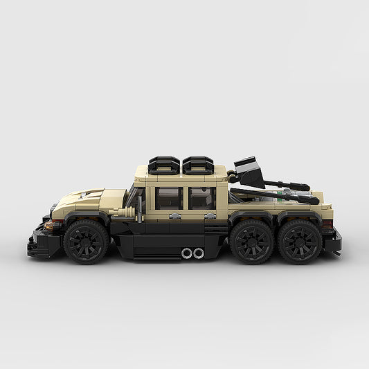 Goat Bricks 2009 AM General Humvee Custom 6x6 Building Blocks Model