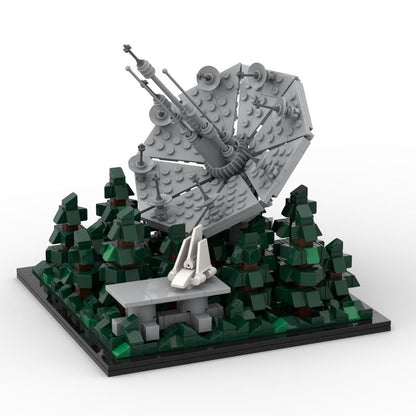 Goat Bricks Star Movie Endor Death Star Shield Generator - Architecture Scale Building Blocks Model