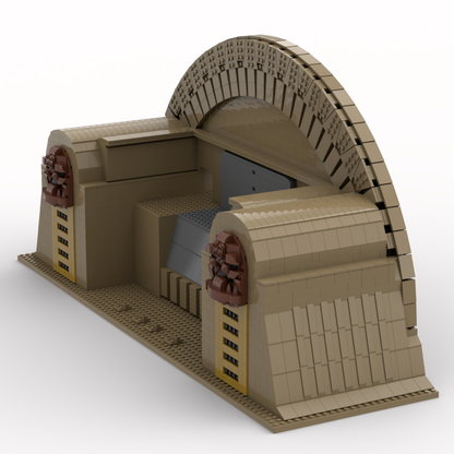 Goat Bricks Star Movie Boba Fett Mega Throne Building Blocks Model