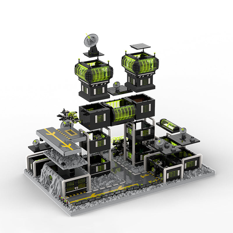 Goat Bricks Blacktron 2 Base Building Blocks Model