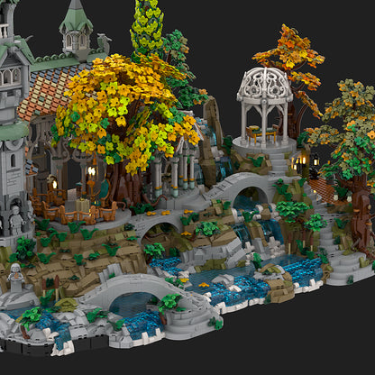Goat Bricks Rivendell Display Base Building Blocks Model