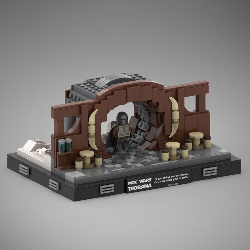 Goat Bricks Star Movie Hey Mando! (Diorama Collection - Mando Season 1) Building Blocks Model