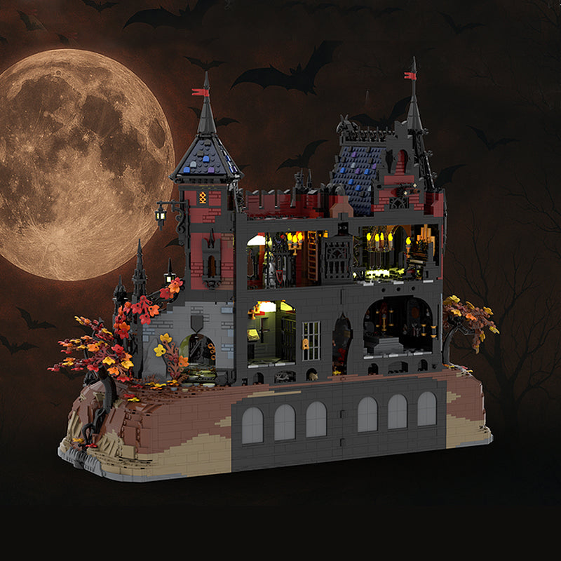 Goat Bricks ADVENTURES IN TRANSYLVANIA by Sleepless Night (BASE UPGRADE) OPEN CASTLE DESIGN Building Blocks Model