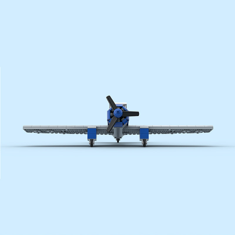 Goat Bricks Vintage Personal Airplane Building Blocks Model