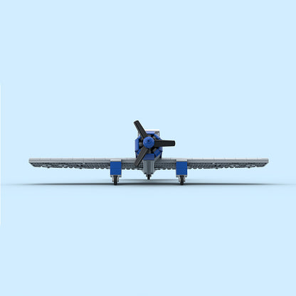 Goat Bricks Vintage Personal Airplane Building Blocks Model