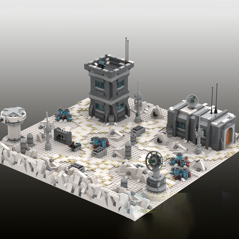 Goat Bricks Star Movie Hoth battle base Building Blocks Model