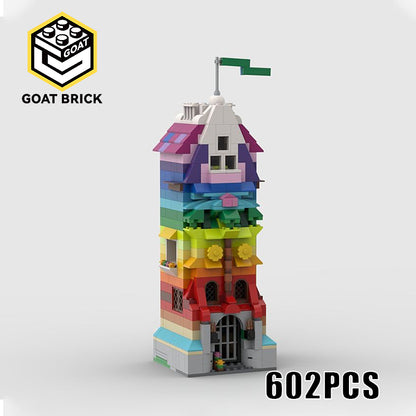 Goat Bricks 10698 Rainbow Tower Building Blocks Model