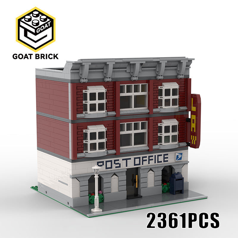 Goat Bricks Post Office Modular Building Building Blocks Model