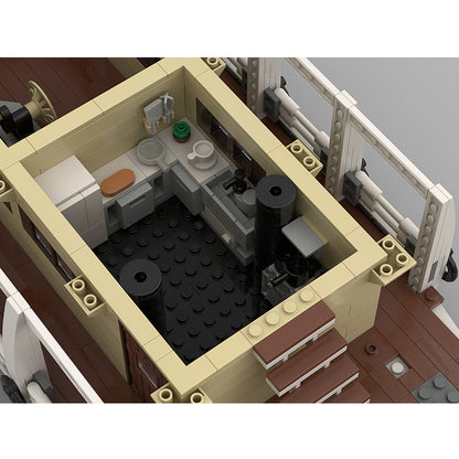 Goat Bricks Steamboat - widened Building Blocks Model