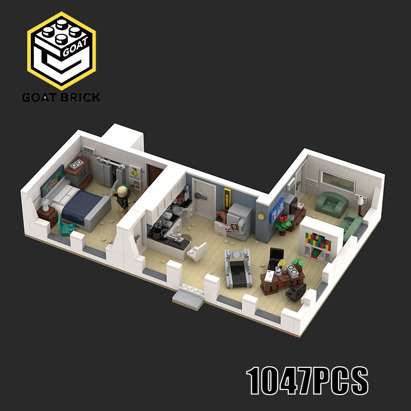 Goat Bricks Dexter Apartment - Dexter Morgan's Apartment! Building Blocks Model